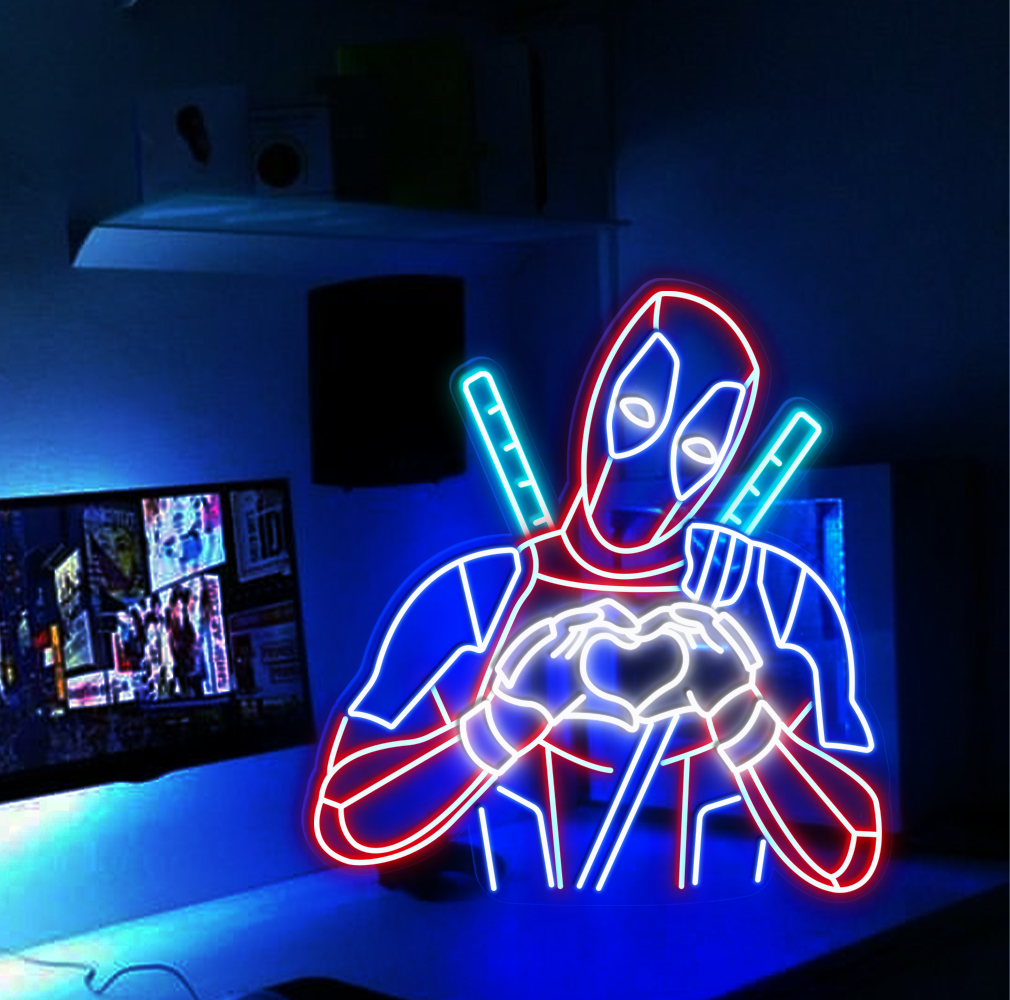 Deadpool Love Neon Sign