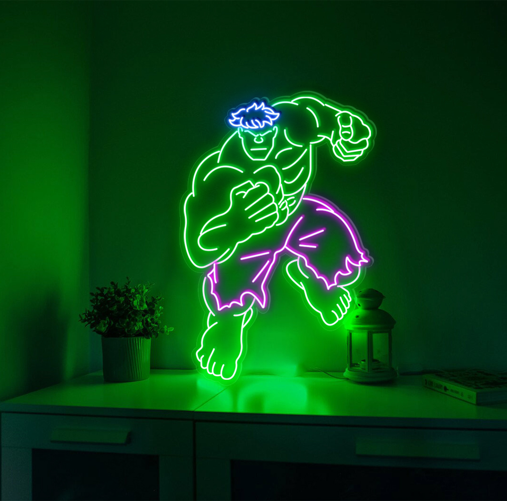 Hulk Hero Neon Sign