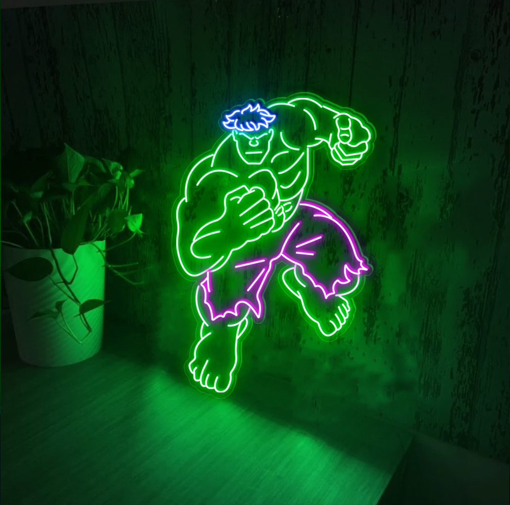 Hulk Hero Neon Sign