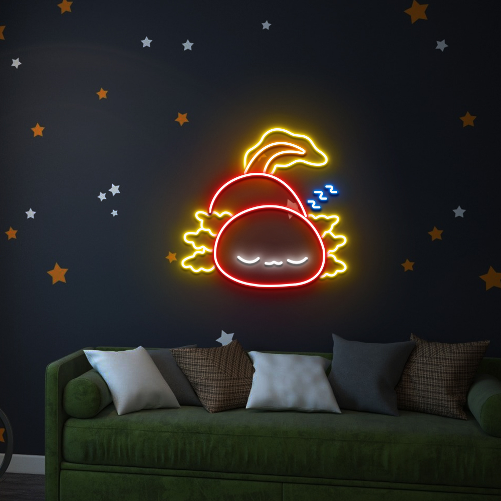 Cartoon Sleeping Neon Led Sign