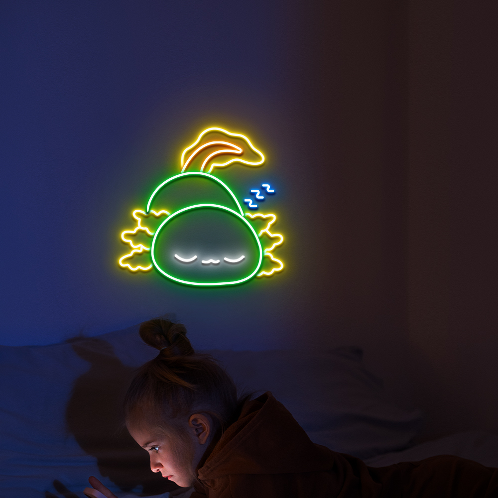 Cartoon Sleeping Neon Led Sign