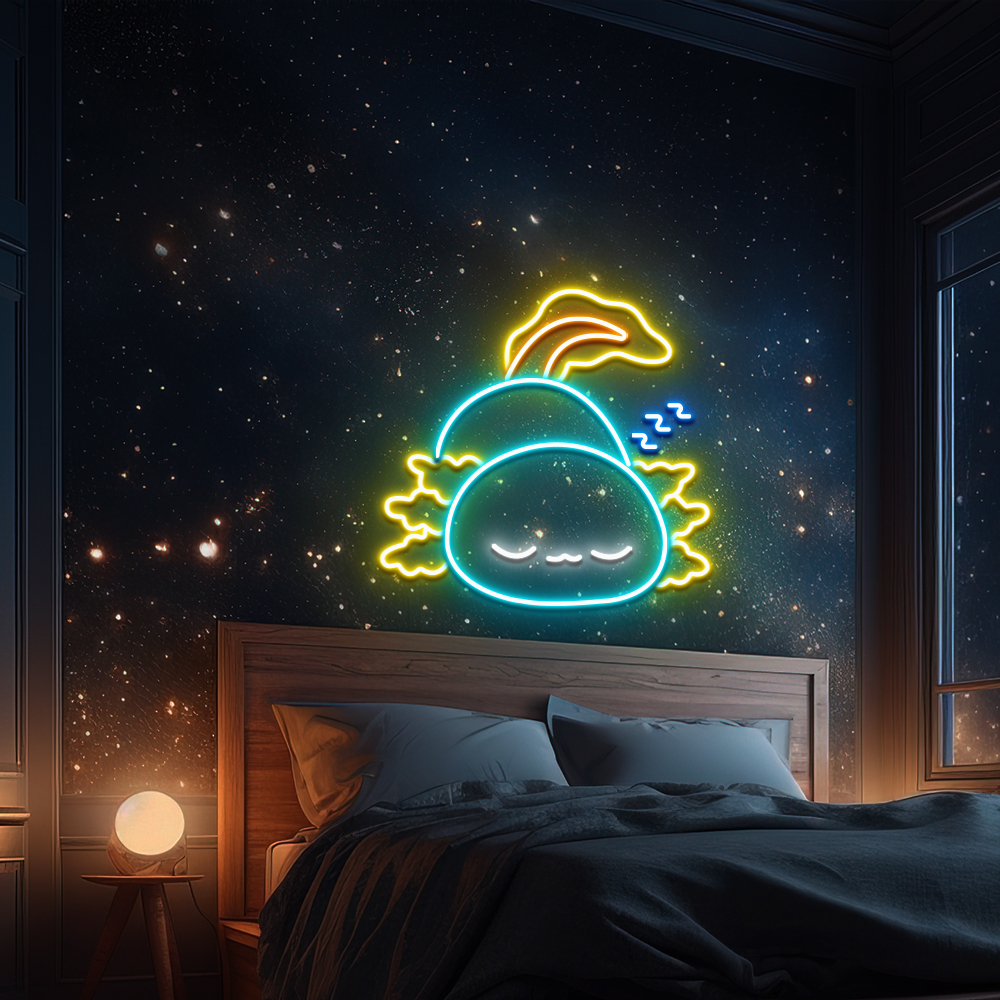 Cartoon Sleeping Neon Led Sign