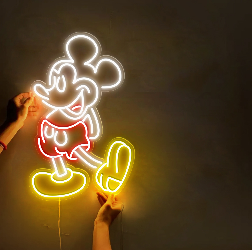 Disney Mickey Mouse Neon Led Sign