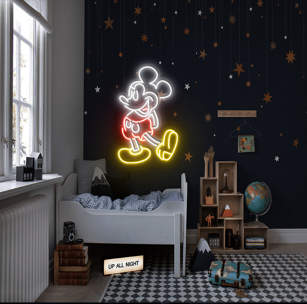 Disney Mickey Mouse Neon Led Sign