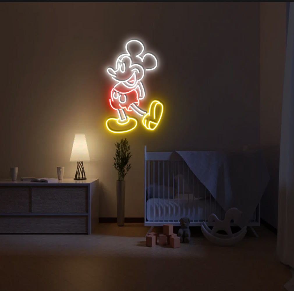 Disney Mickey Mouse Neon Led Sign