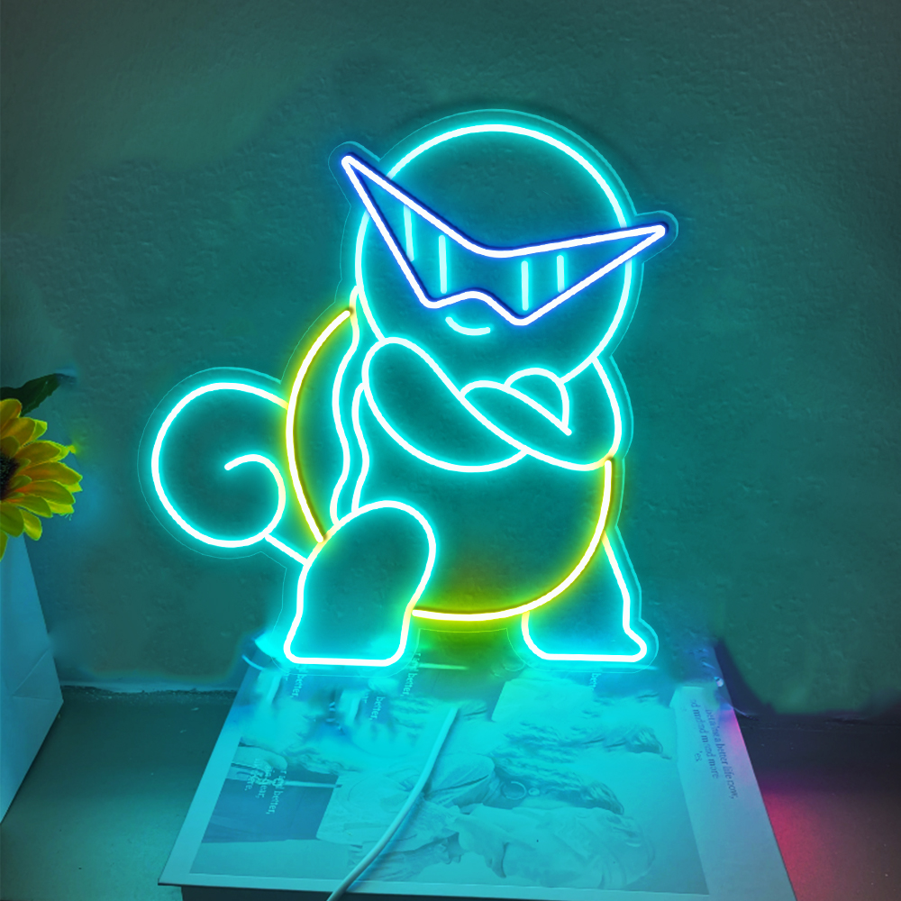 Pokemon Squirtle Neon Led Sign