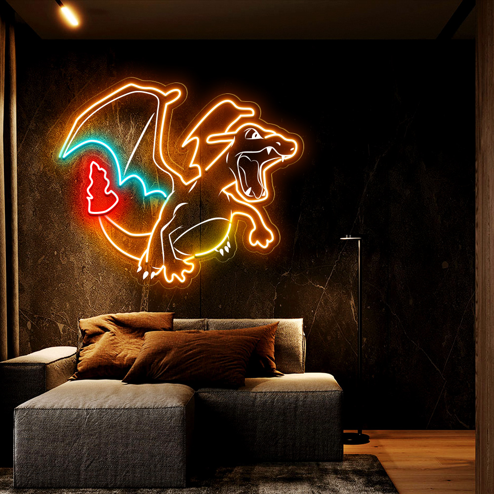 Pokemon Charizard Laser Sign