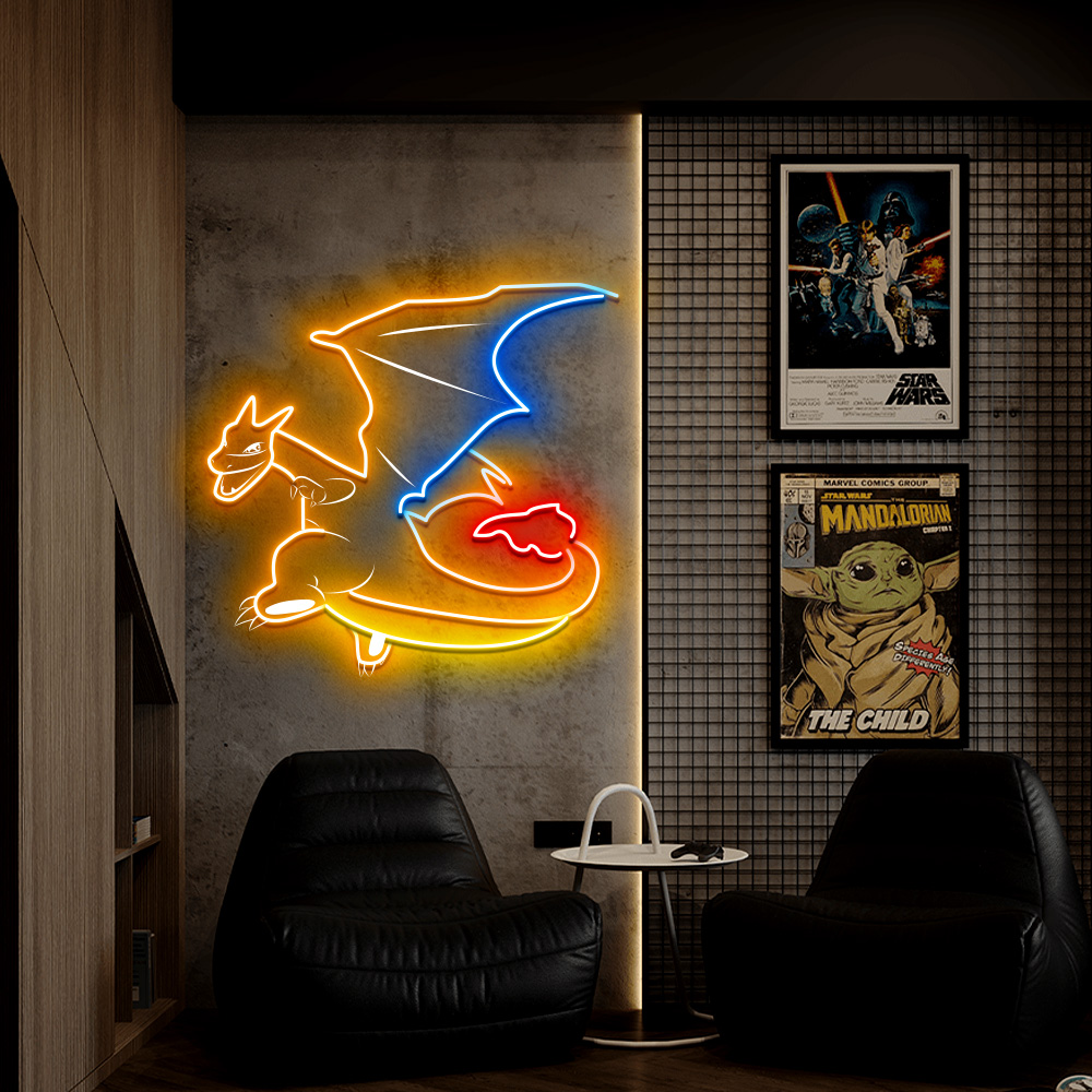 Charizard Laser Sign