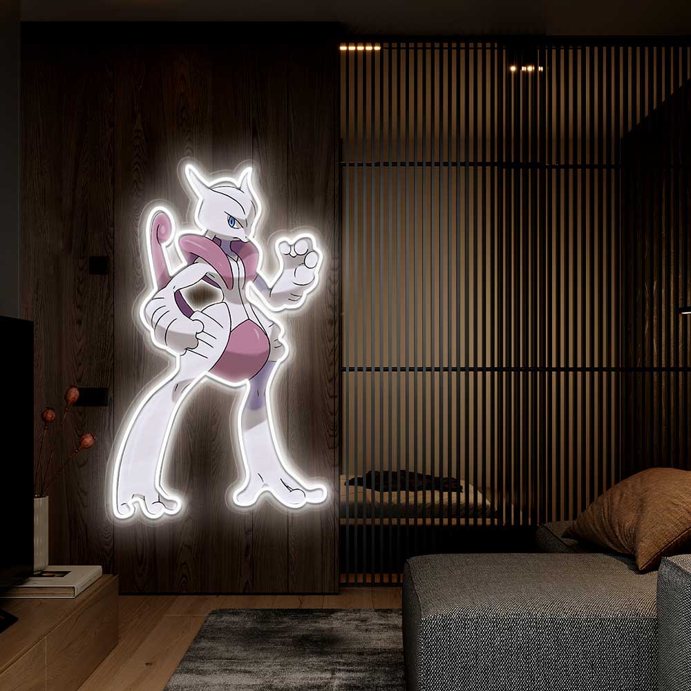 Mewtwo UV Sign