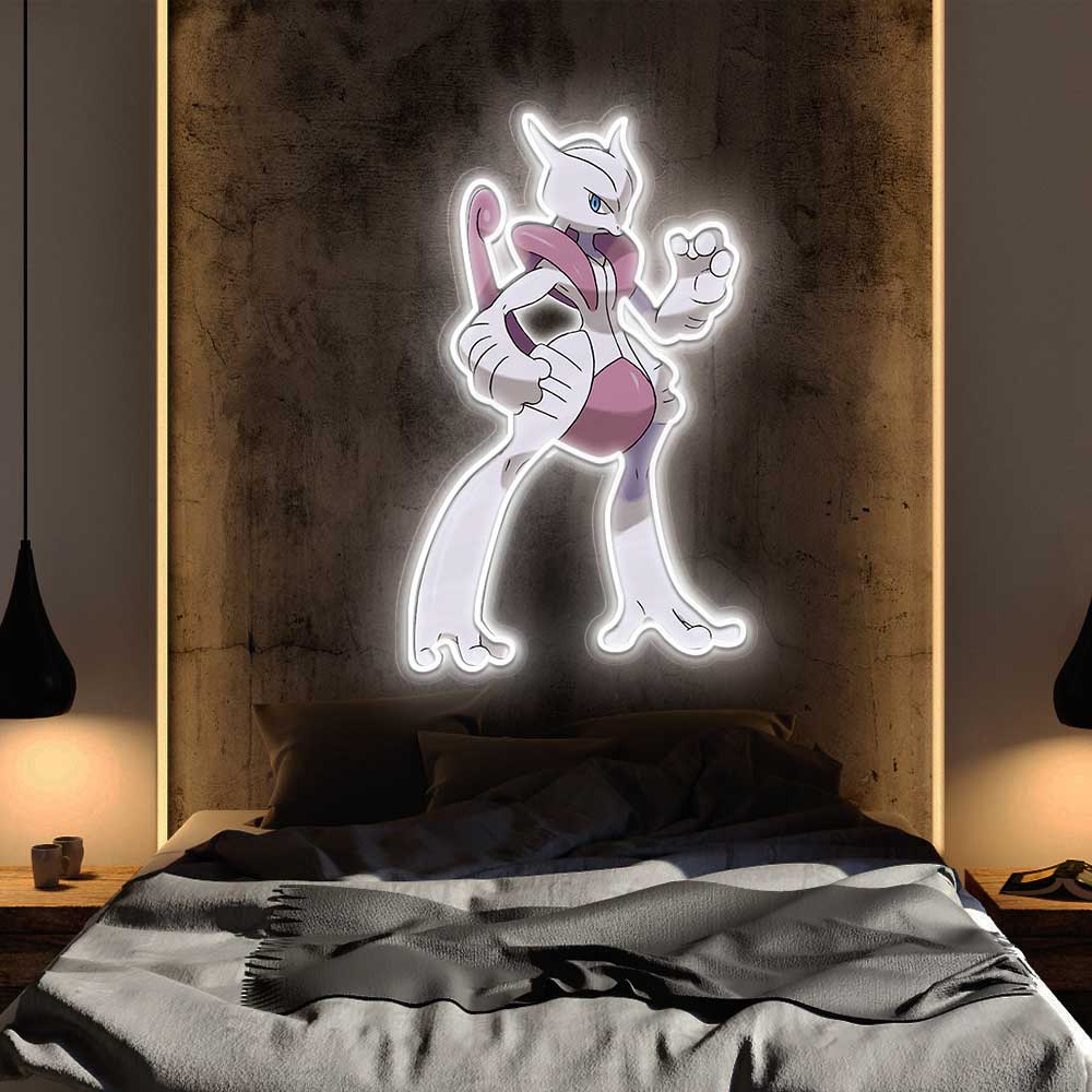 Mewtwo UV Sign