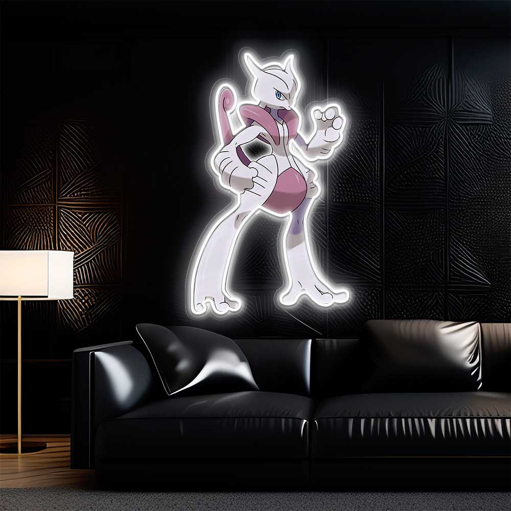 Mewtwo UV Sign