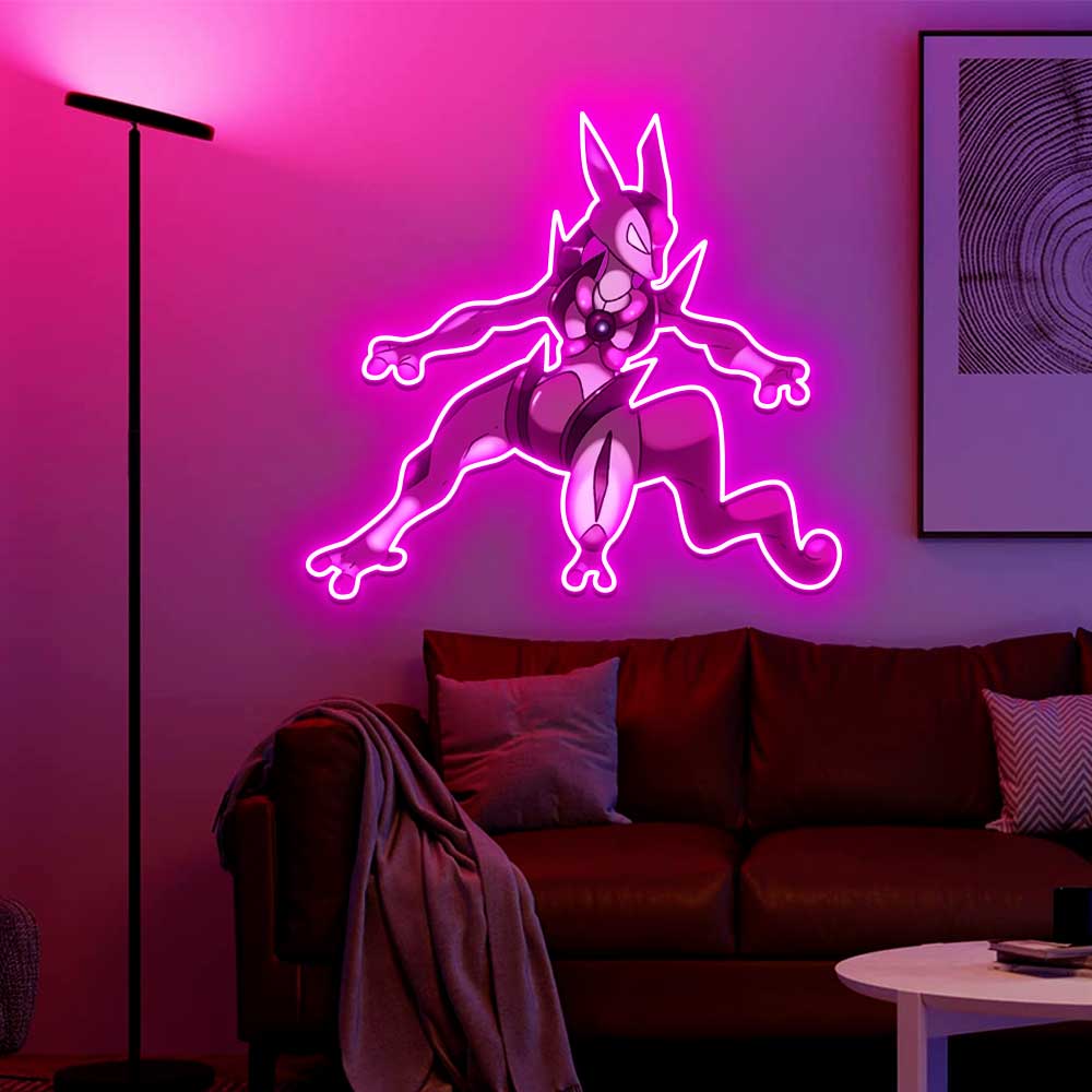 Mewtwo UV Sign