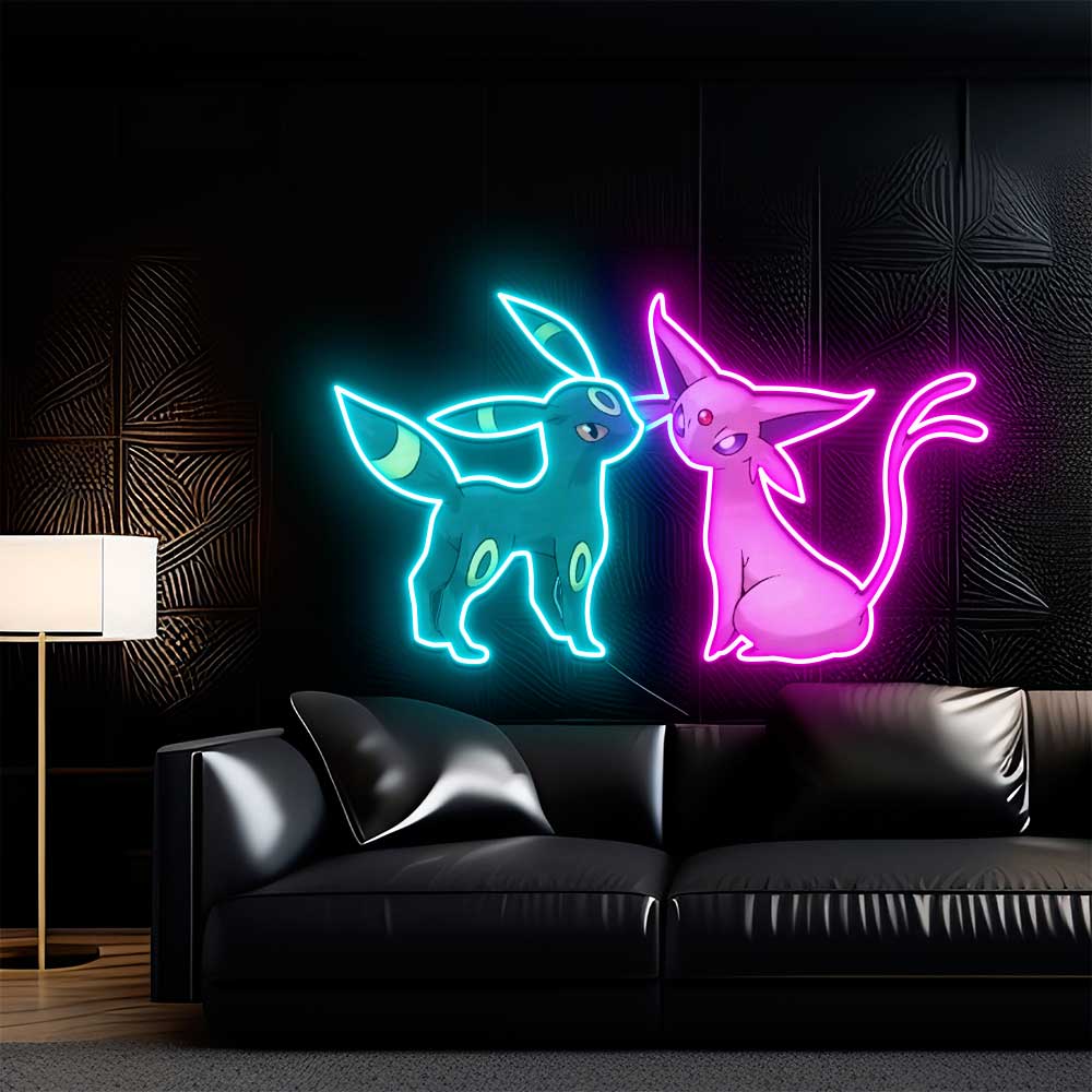 Mew Espeon UV Sign