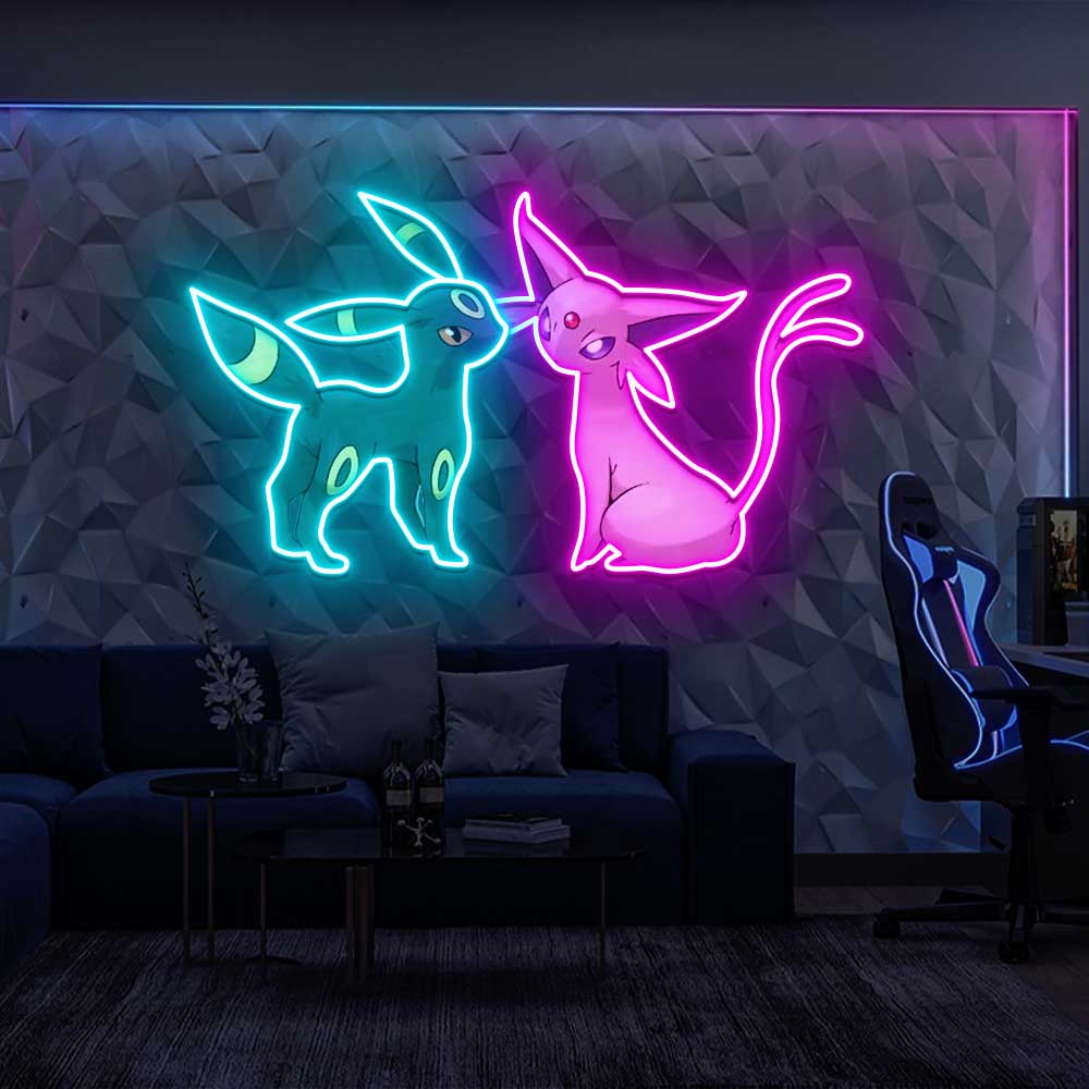 Mew Espeon UV Sign