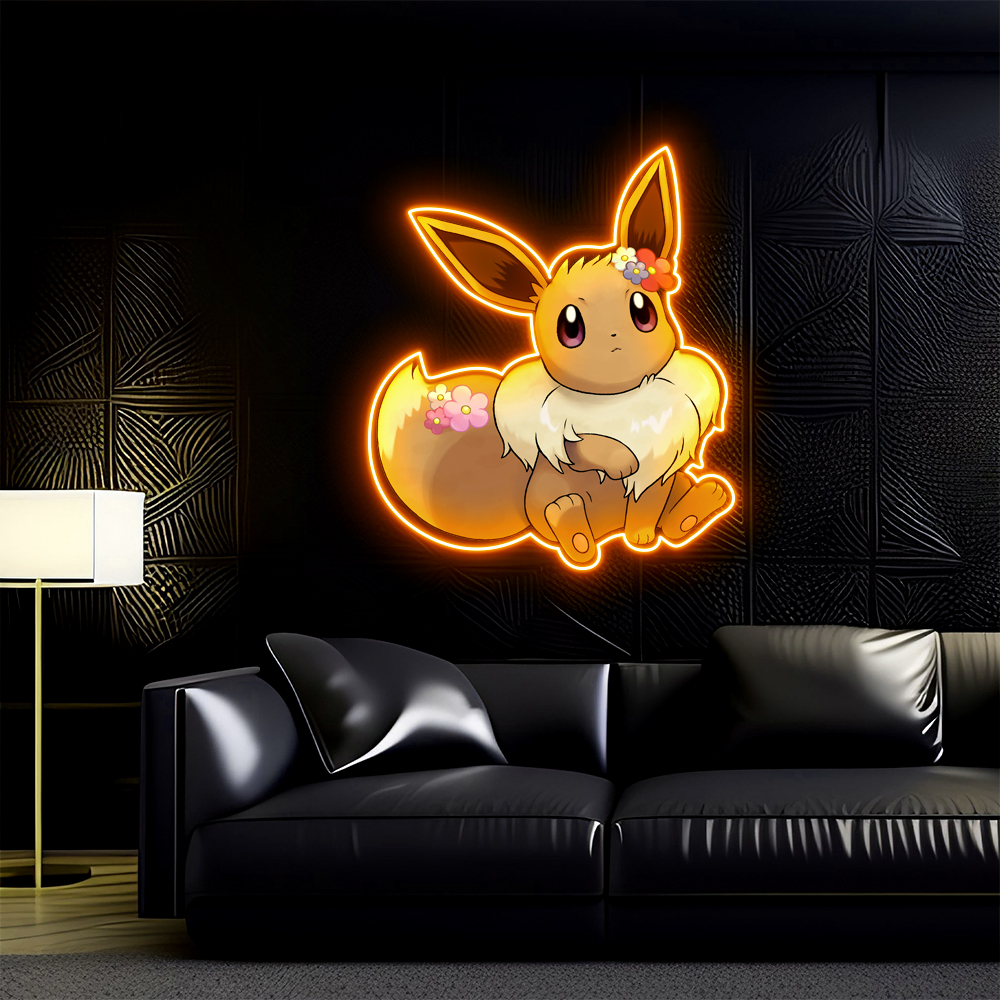 Pokemon Eevee UV Sign