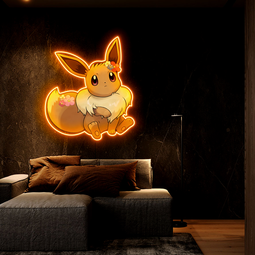 Pokemon Eevee UV Sign