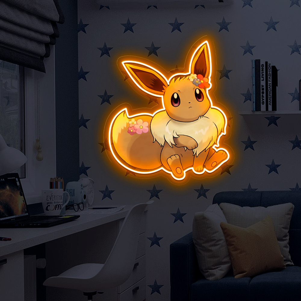 Pokemon Eevee UV Sign