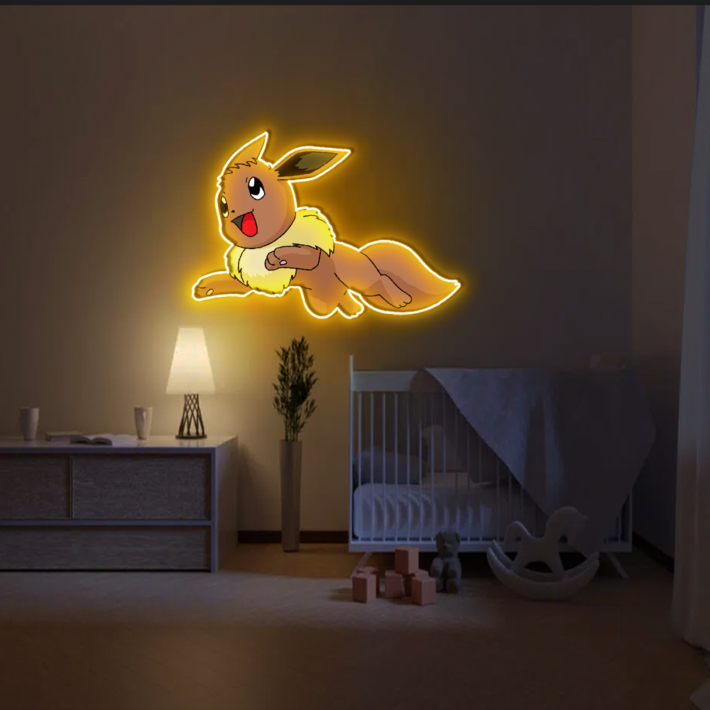 P𝐨kemon 𝓔evee Neon Sign