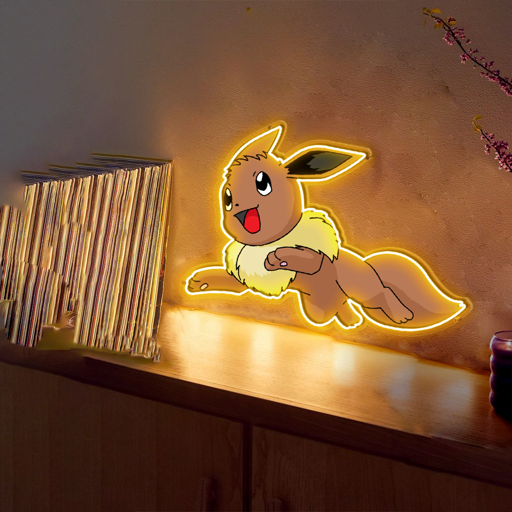 P𝐨kemon 𝓔evee Neon Sign