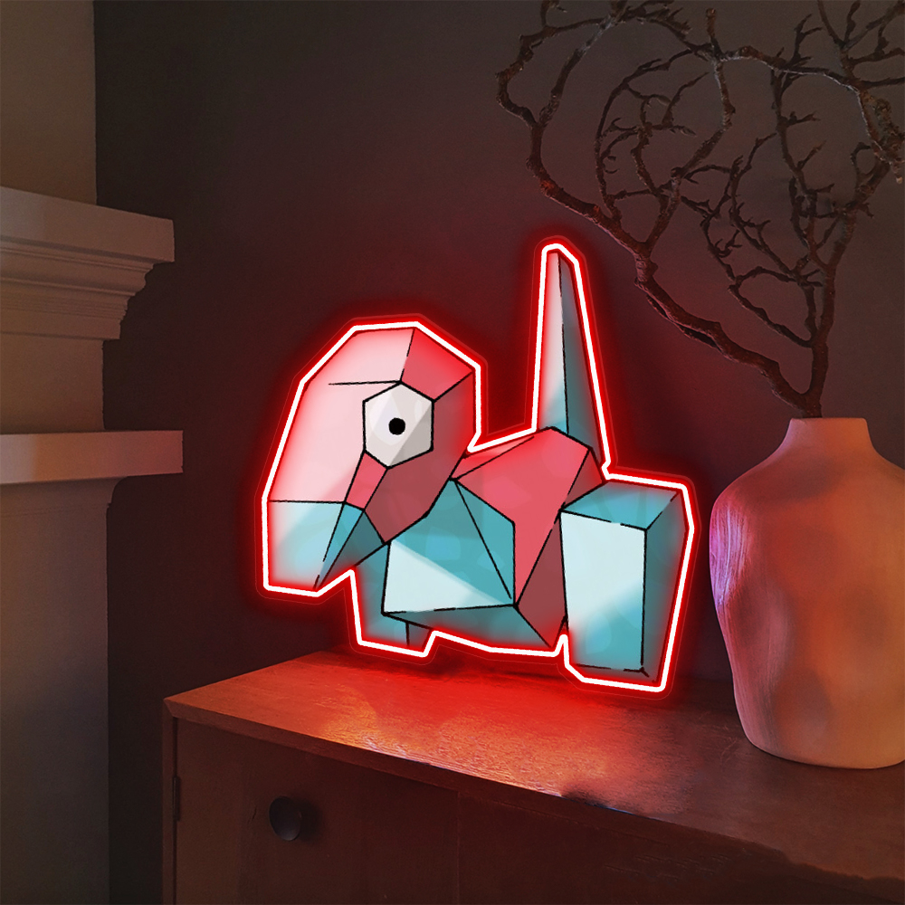 Porygon Neon Sign