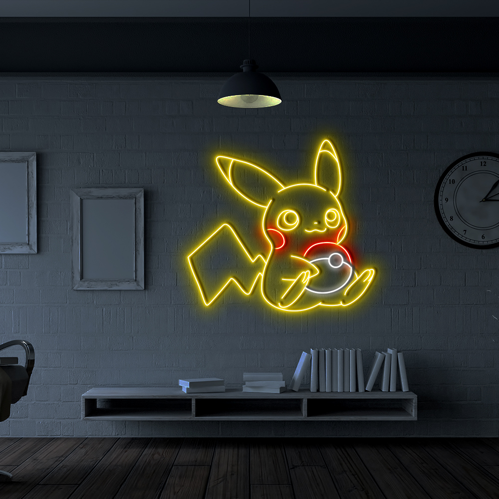 Pikachu Pokemon Neon Led Sign
