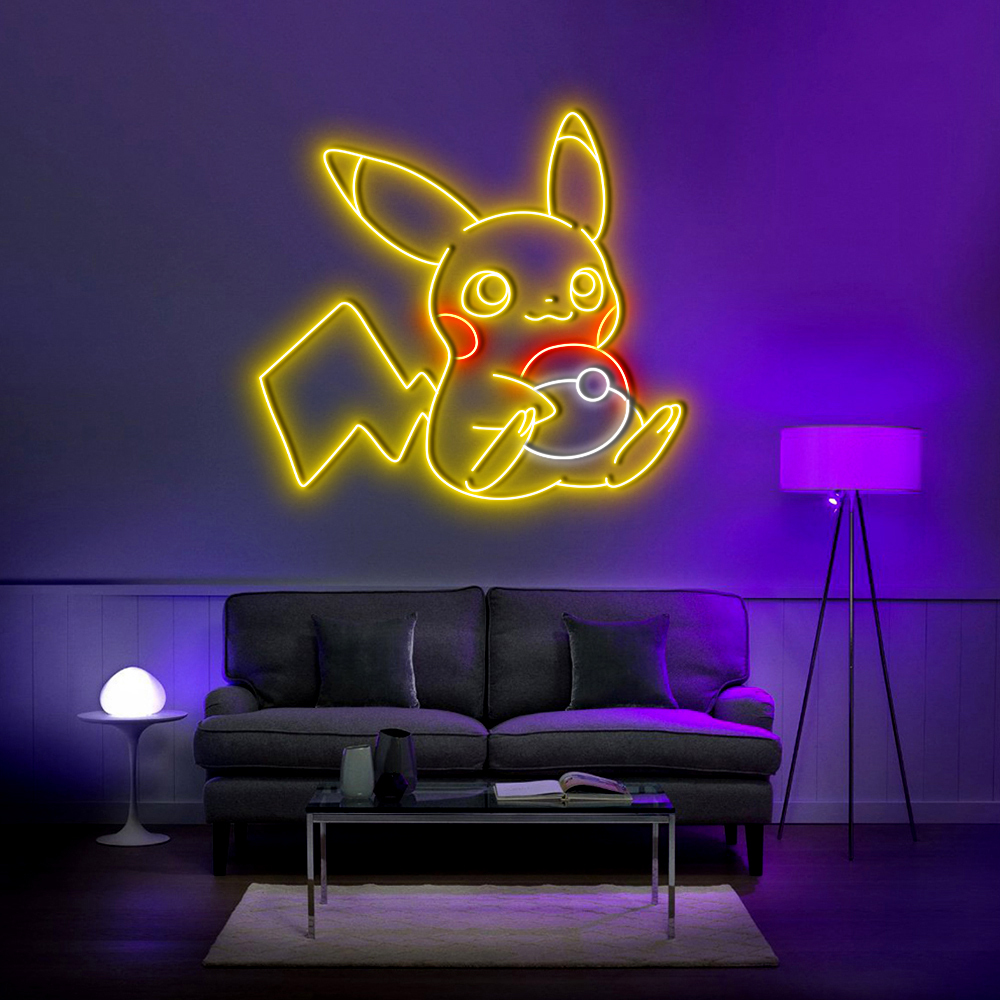 Pikachu Pokemon Neon Led Sign