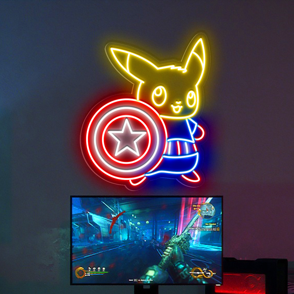 Pikachu Neon Sign Pokemon LED Sign