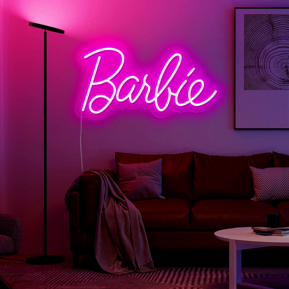 Barbie Neon Sign - Custom Personalised LED Neon Signs, Handmade Neon Light