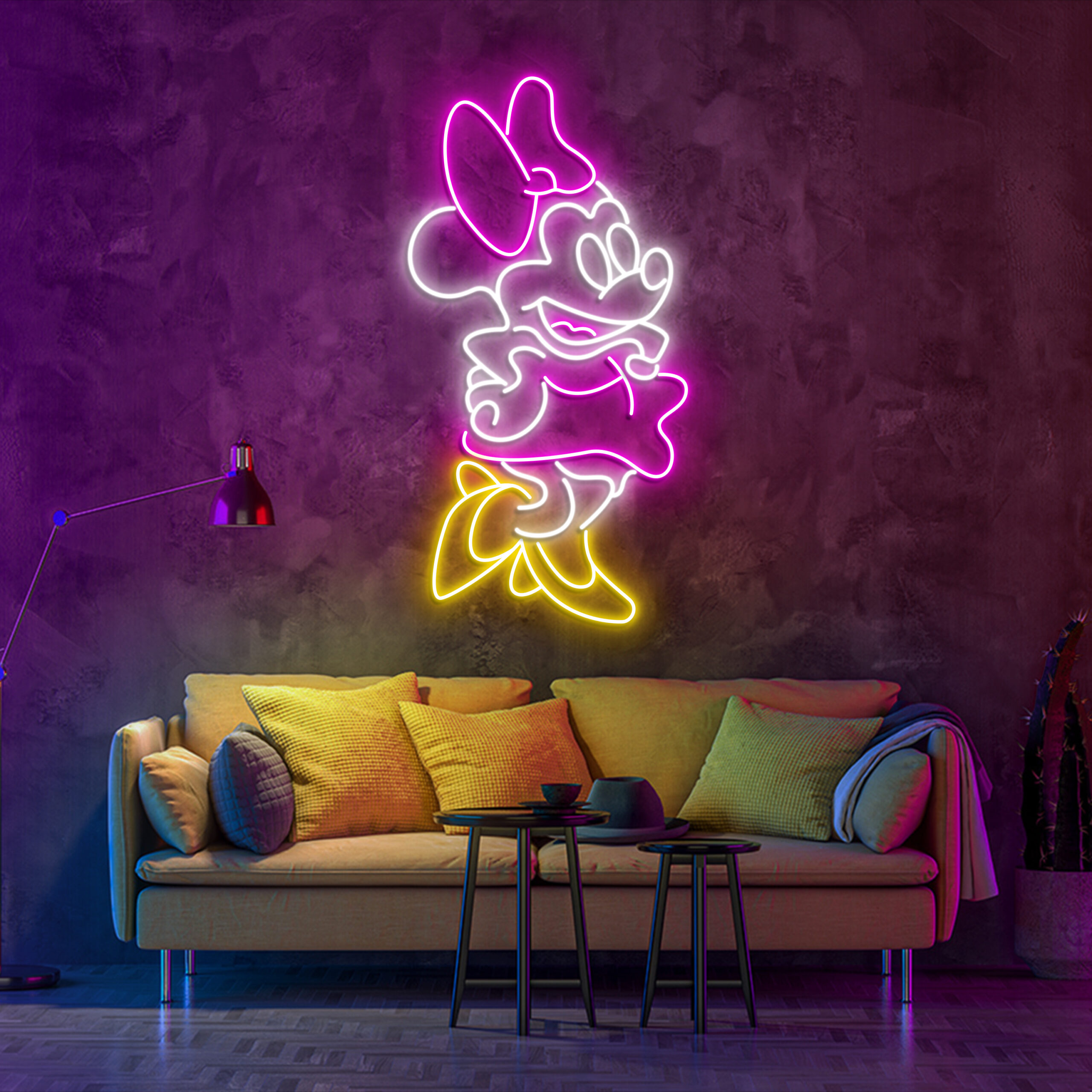 Minnie Mouse Disney Neon Led Sign Wall Hanger