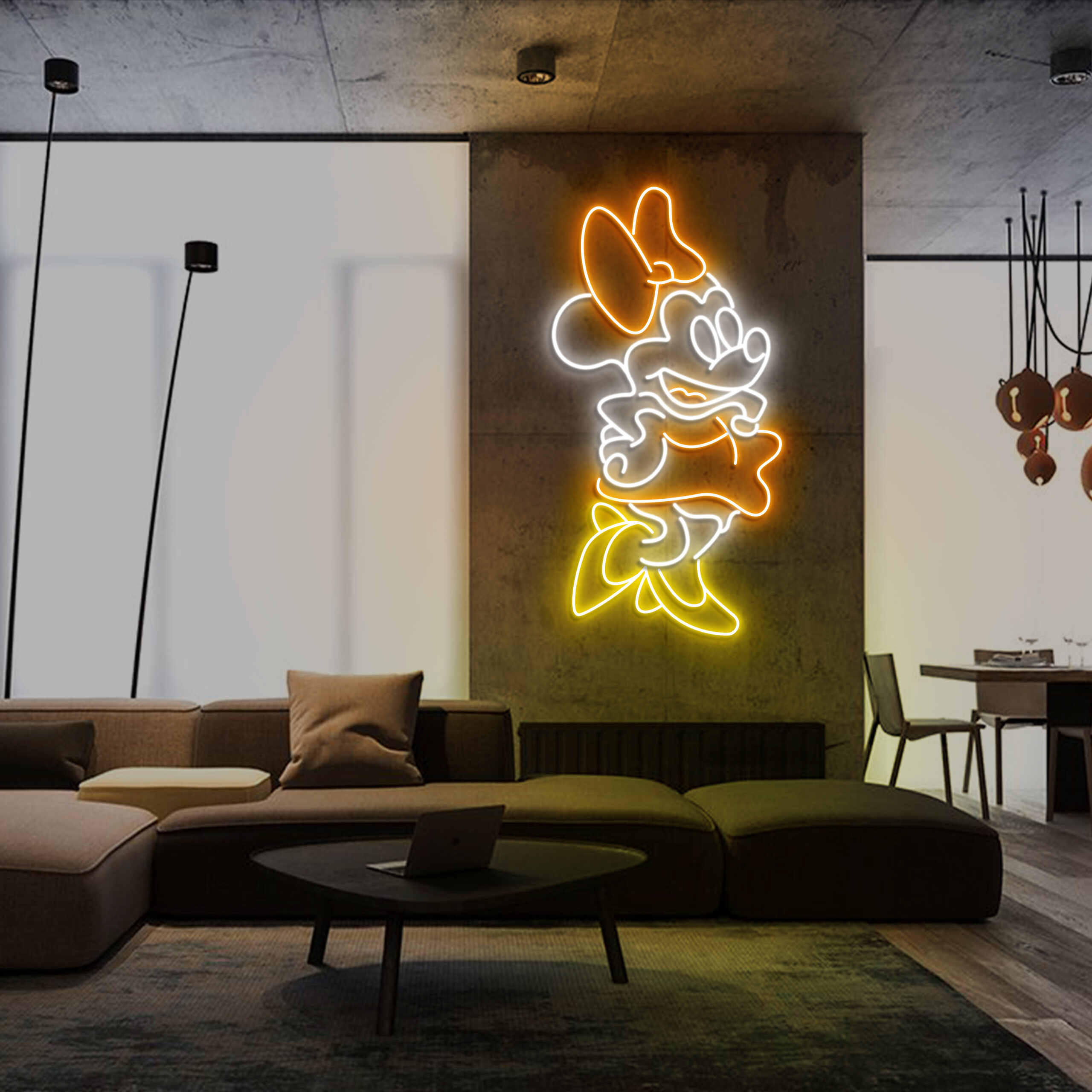 Minnie Mouse Disney Neon Led Sign Wall Hanger