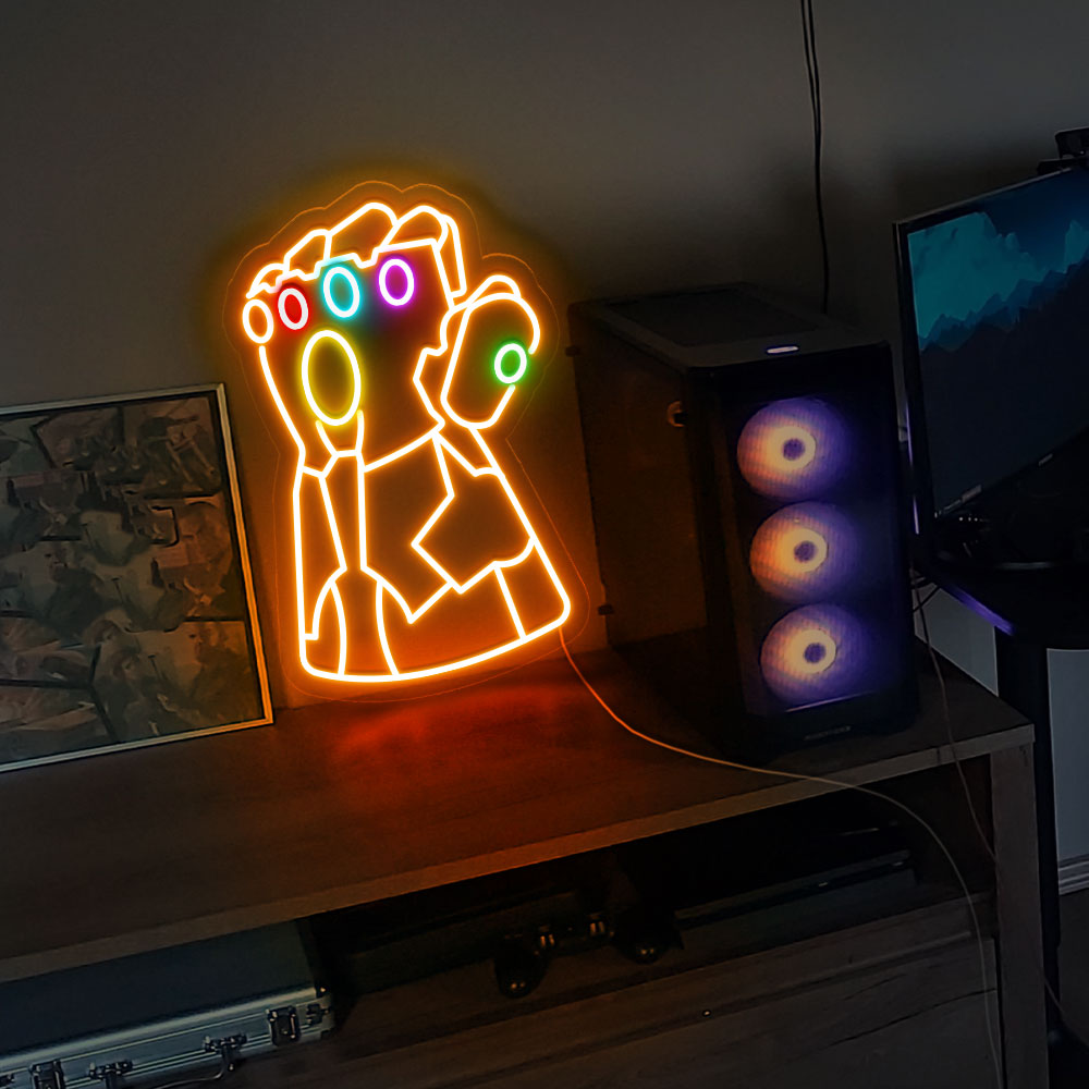 Infinity Gauntlet Neon Sign