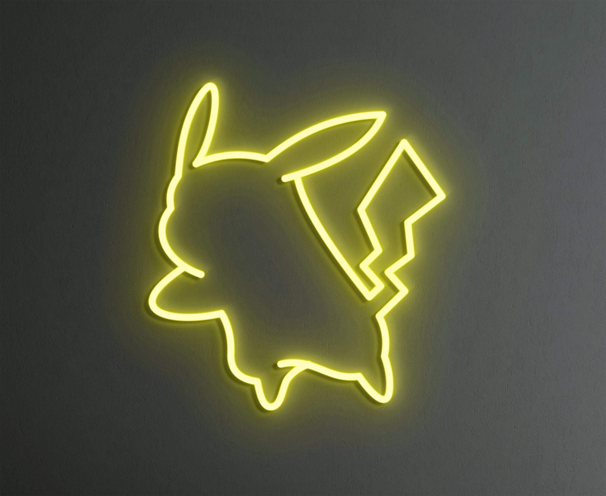 Pikachu neon sign