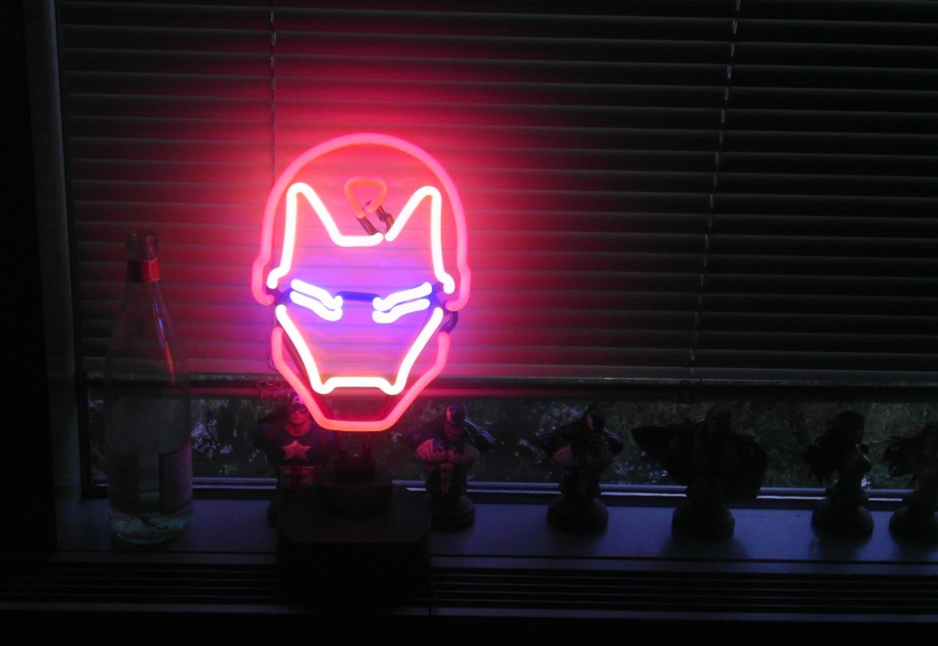 Iron Man neon sign