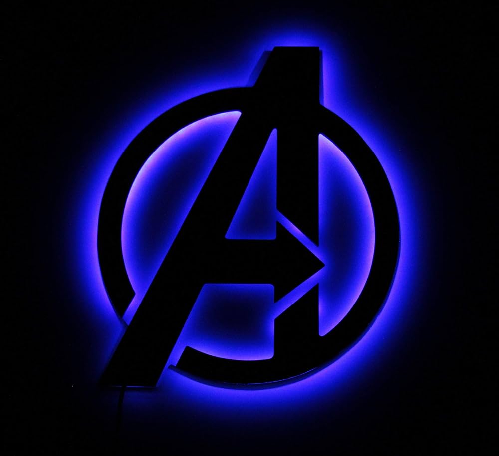 Marvel neon sign