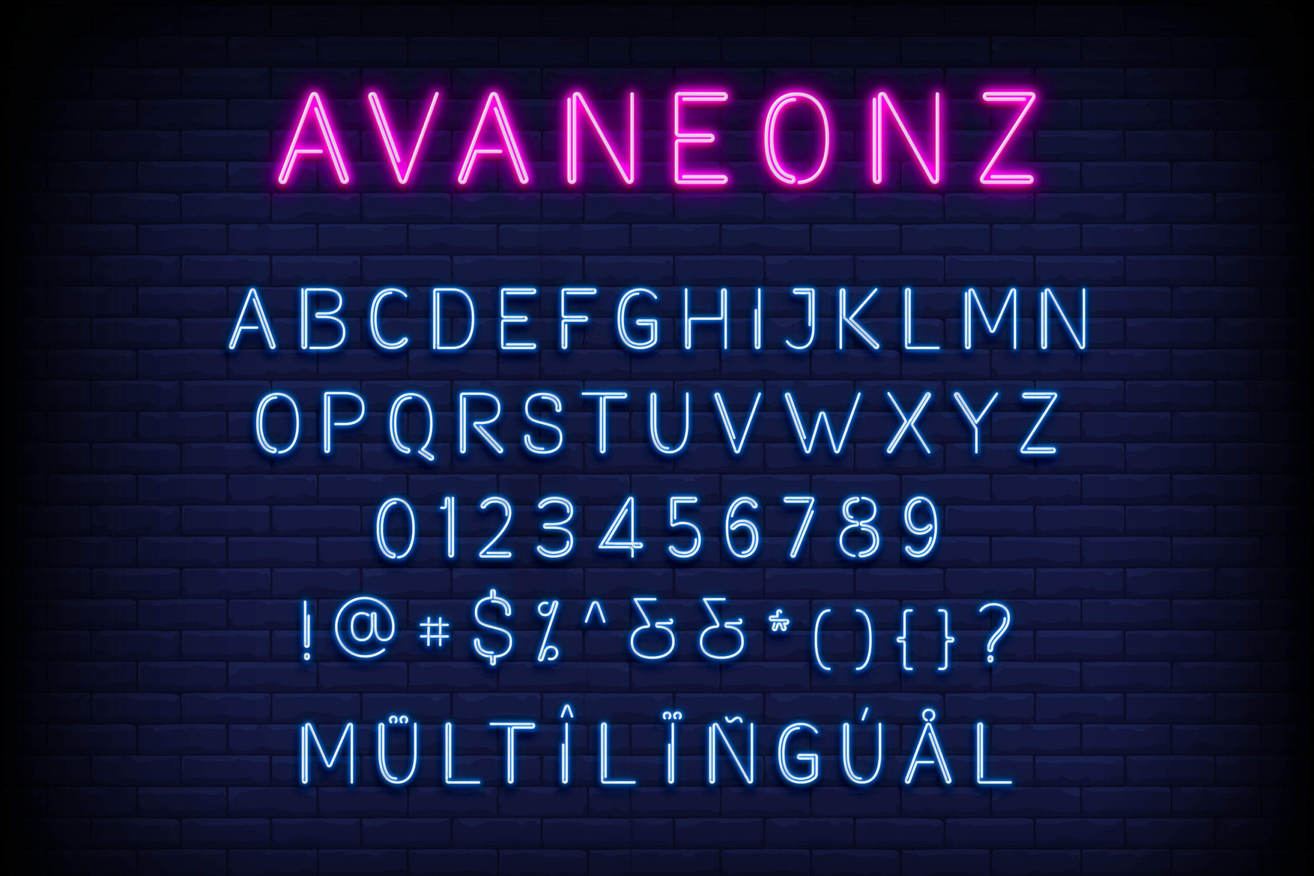  Avaneonz font