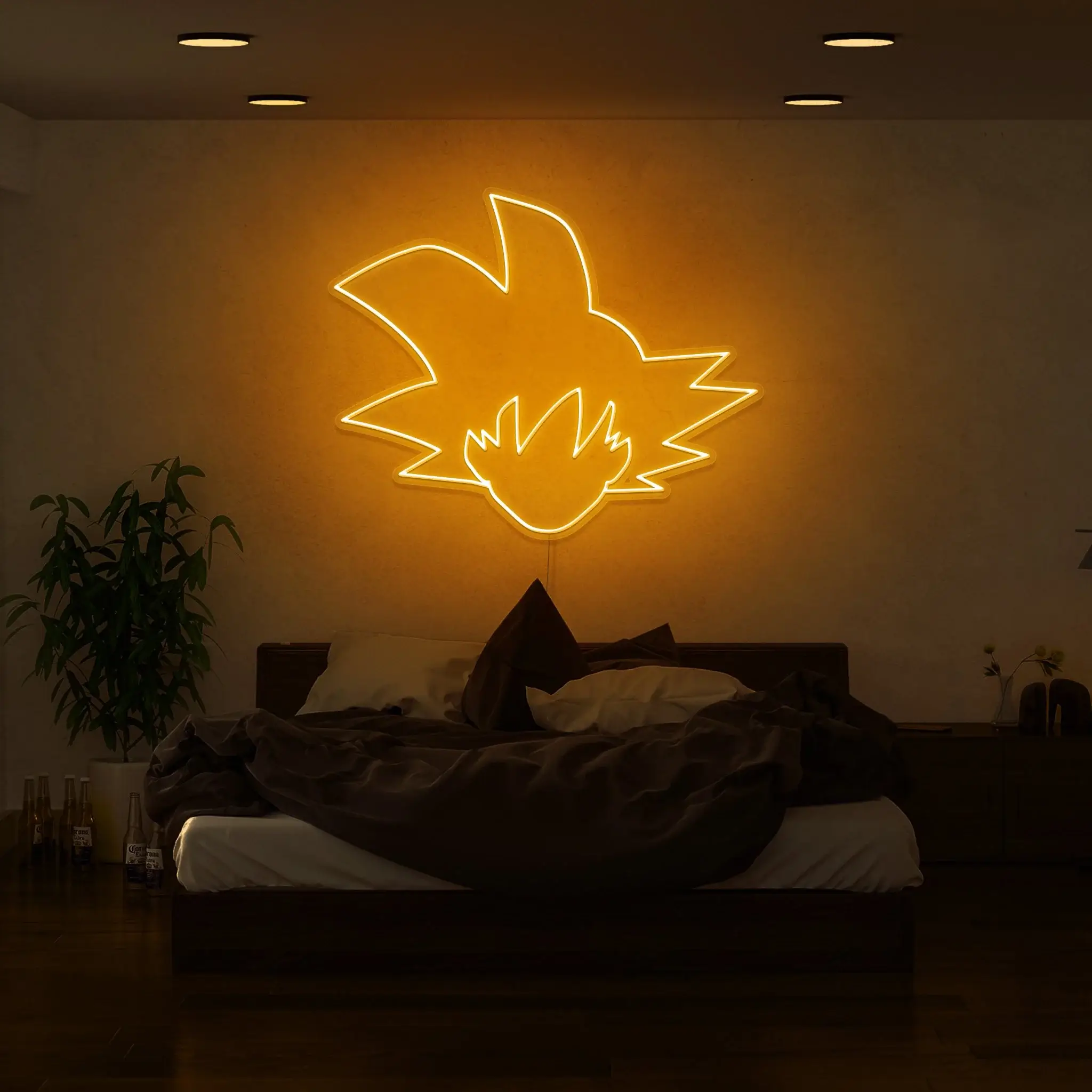 Goku neon sign