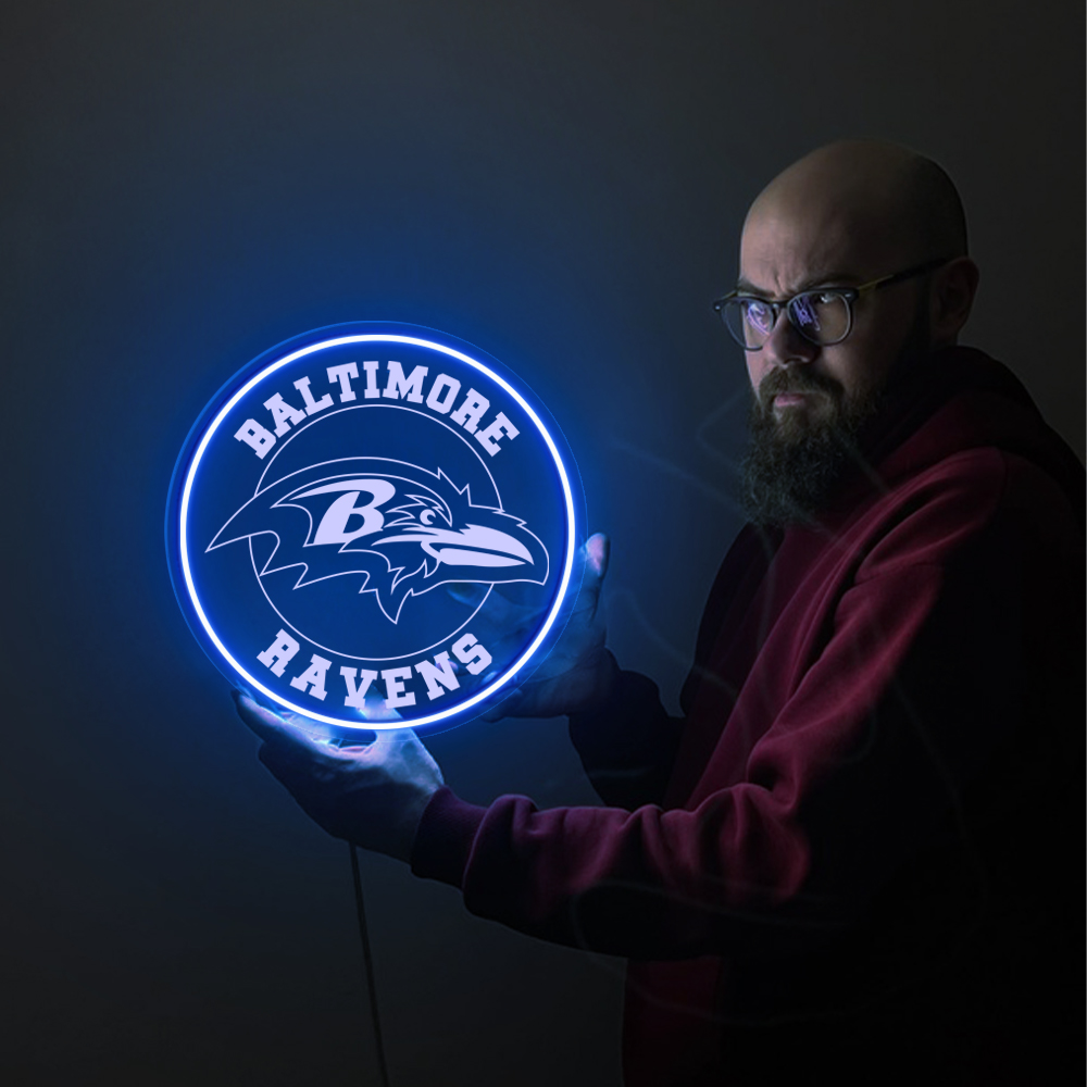 Baltimore Ravens Laser Sign