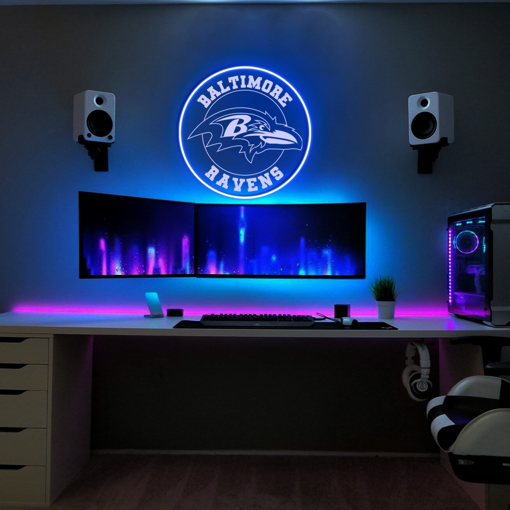 Baltimore Ravens Laser Sign