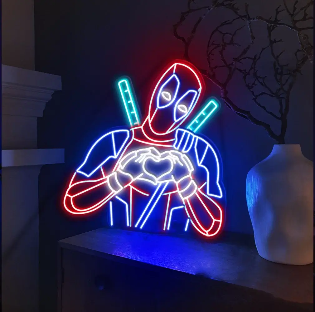 Deadpool neon sign