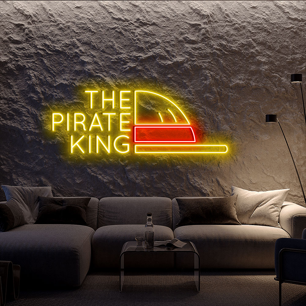 One Piece Neon Led Sign The Pirate King Neon Led Sign