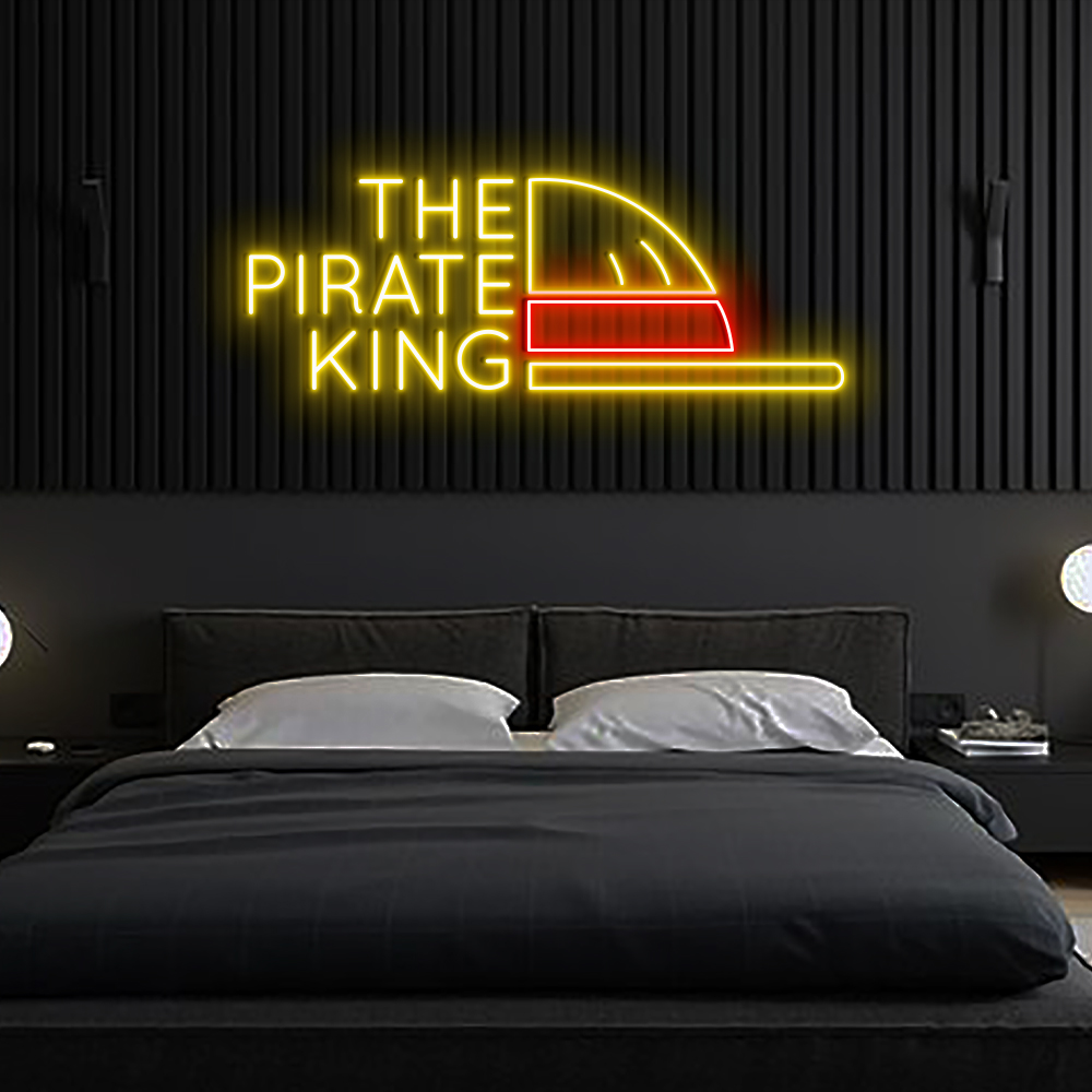 One Piece Neon Led Sign The Pirate King Neon Led Sign