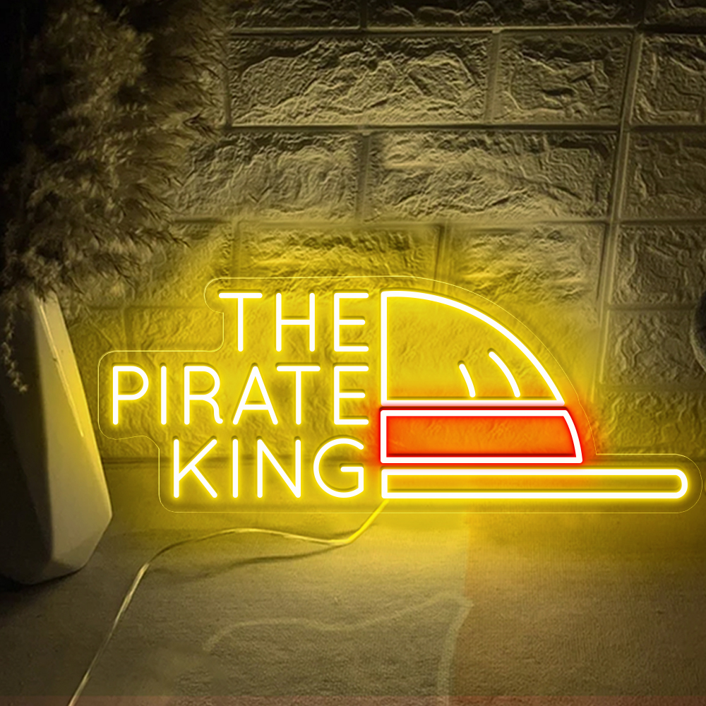 One Piece Neon Led Sign The Pirate King Neon Led Sign