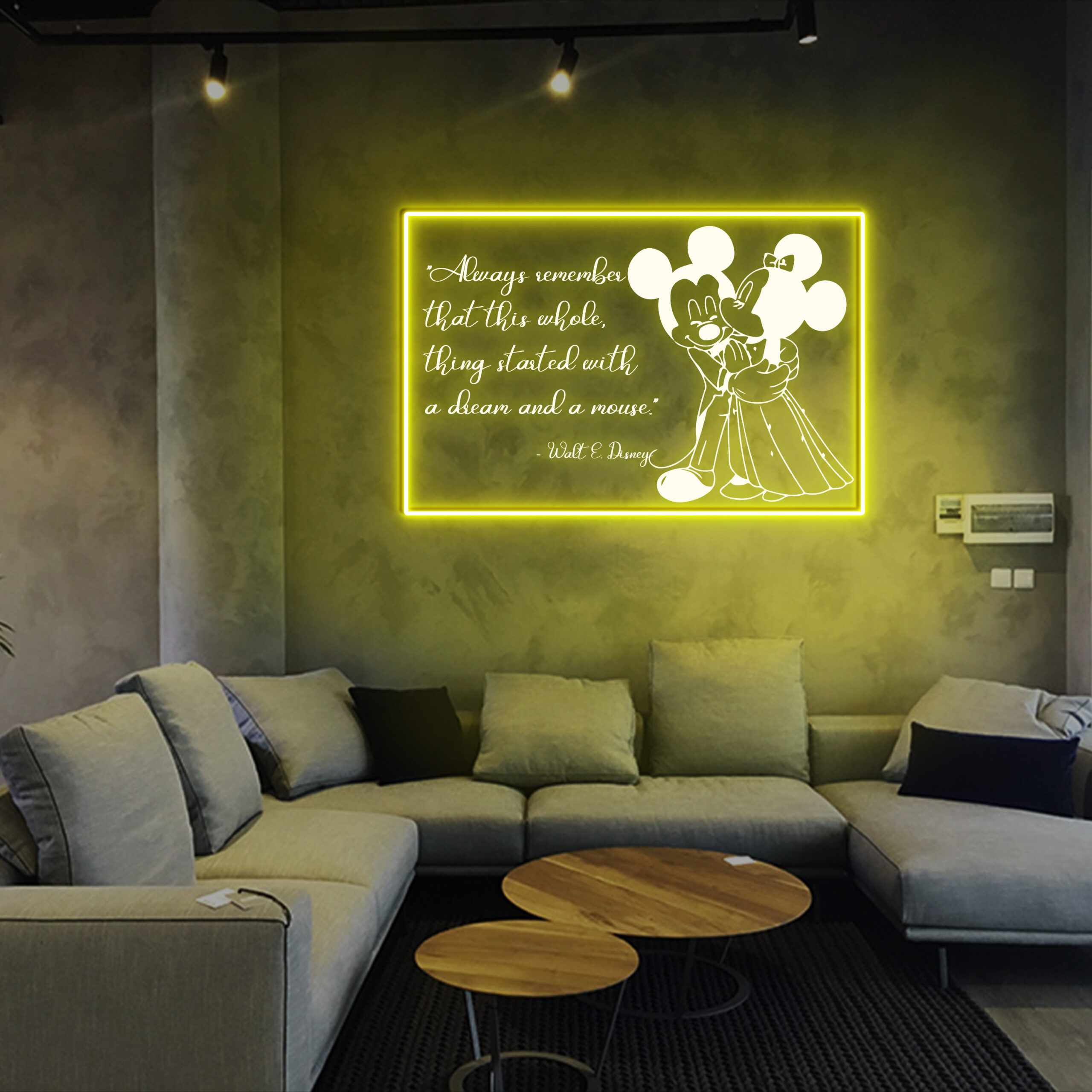 Mickey Lover Laser Sign