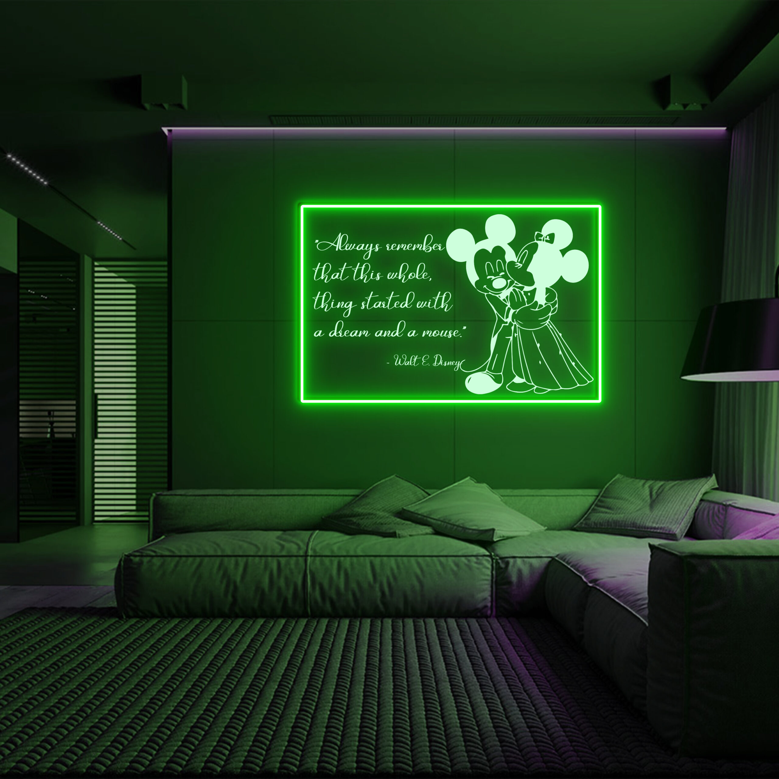 Mickey Lover Laser Sign