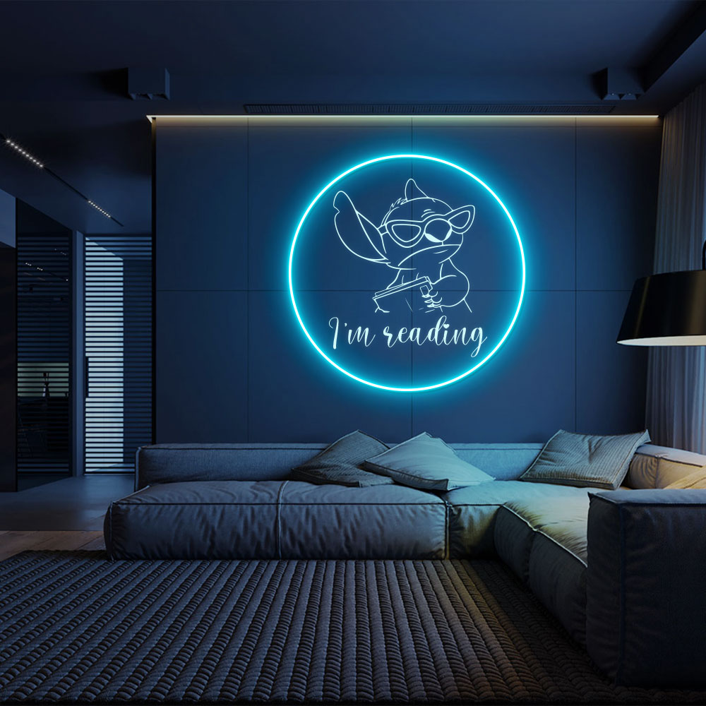 Stitch Laser Neon Sign