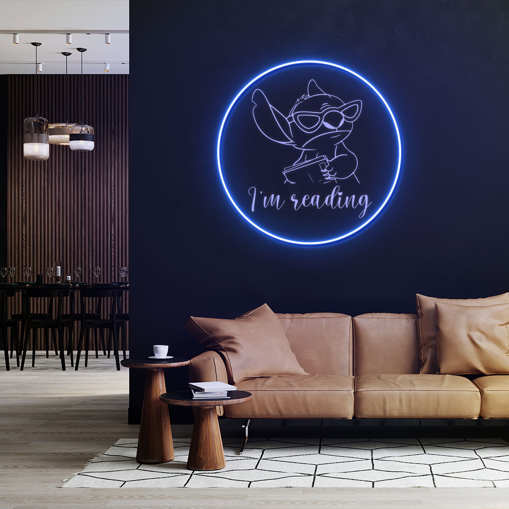 Stitch Laser Neon Sign