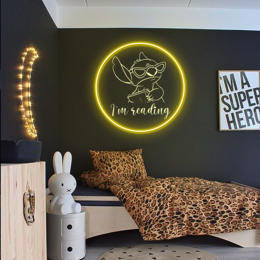 Stitch Laser Neon Sign