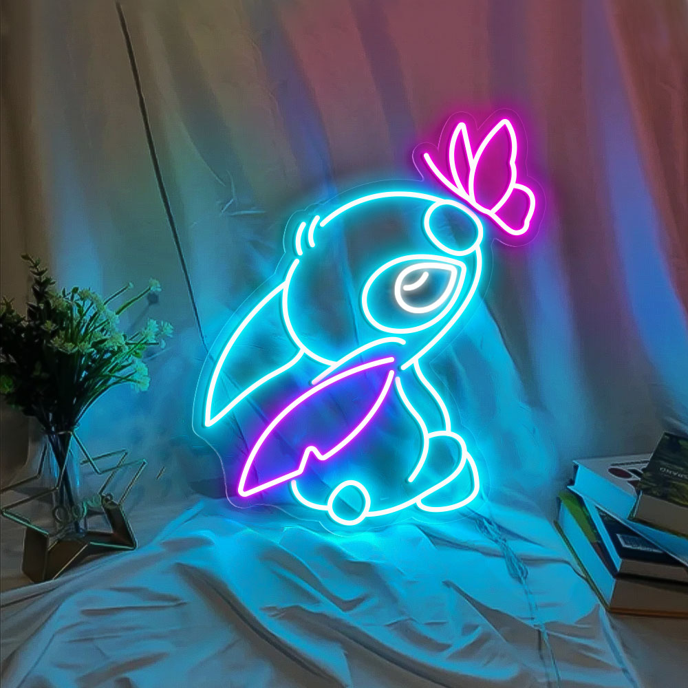 Stitch Neon Led Sign Wall Hanger