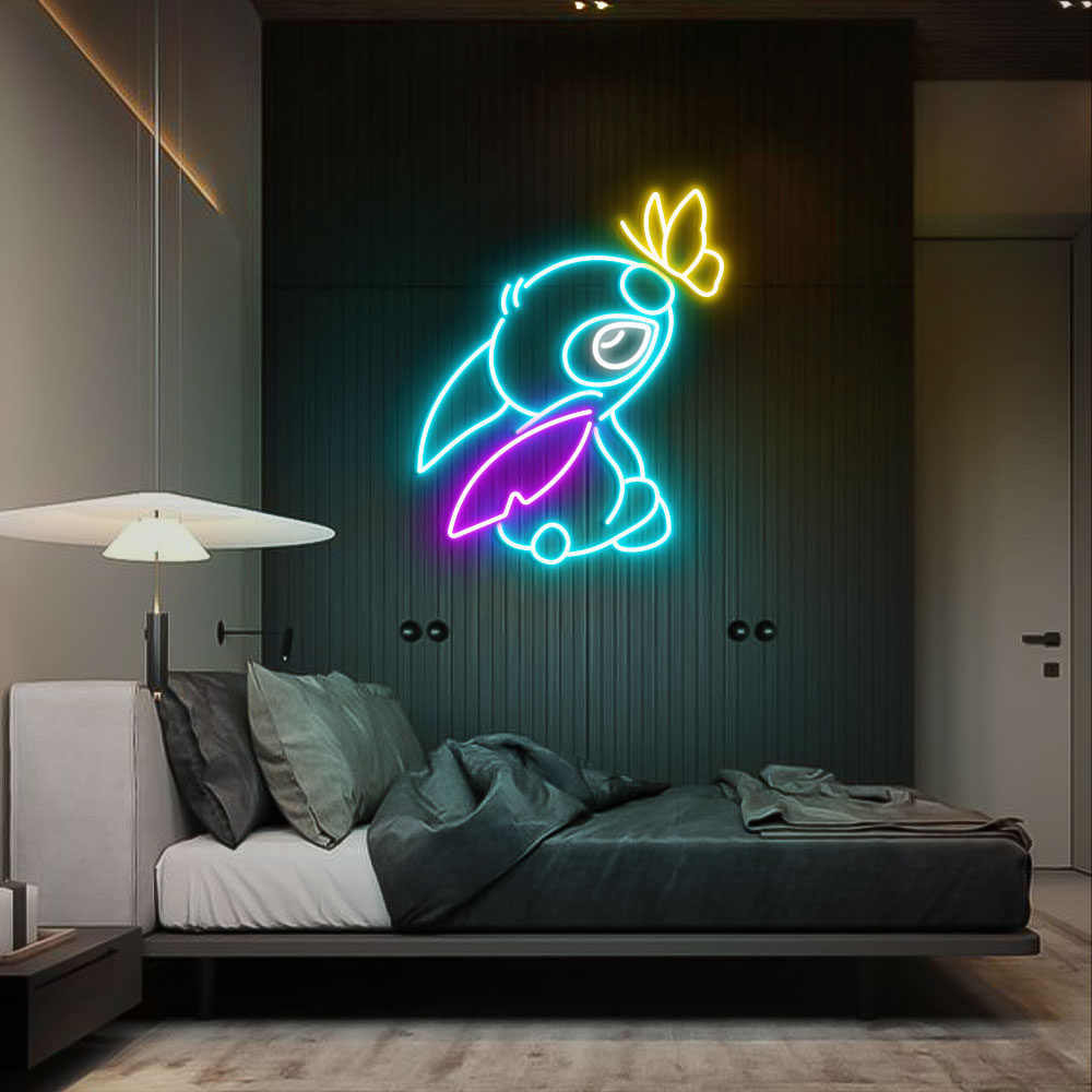 Stitch Neon Led Sign Wall Hanger