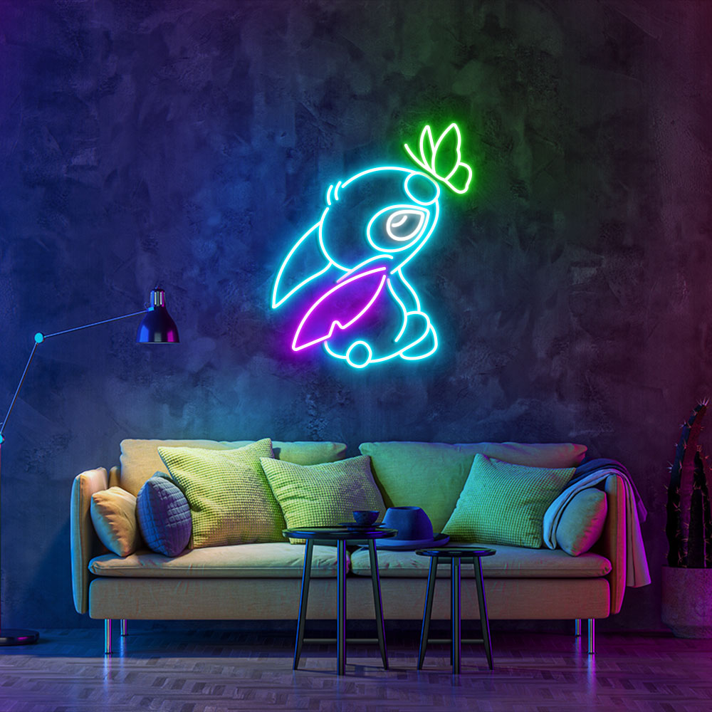 Stitch Neon Led Sign Wall Hanger